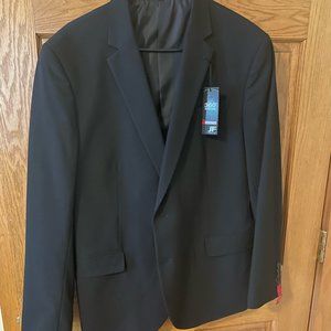 JF J. Ferrar Black Slim Fit Suit Jacket (Never Worn) - 44R